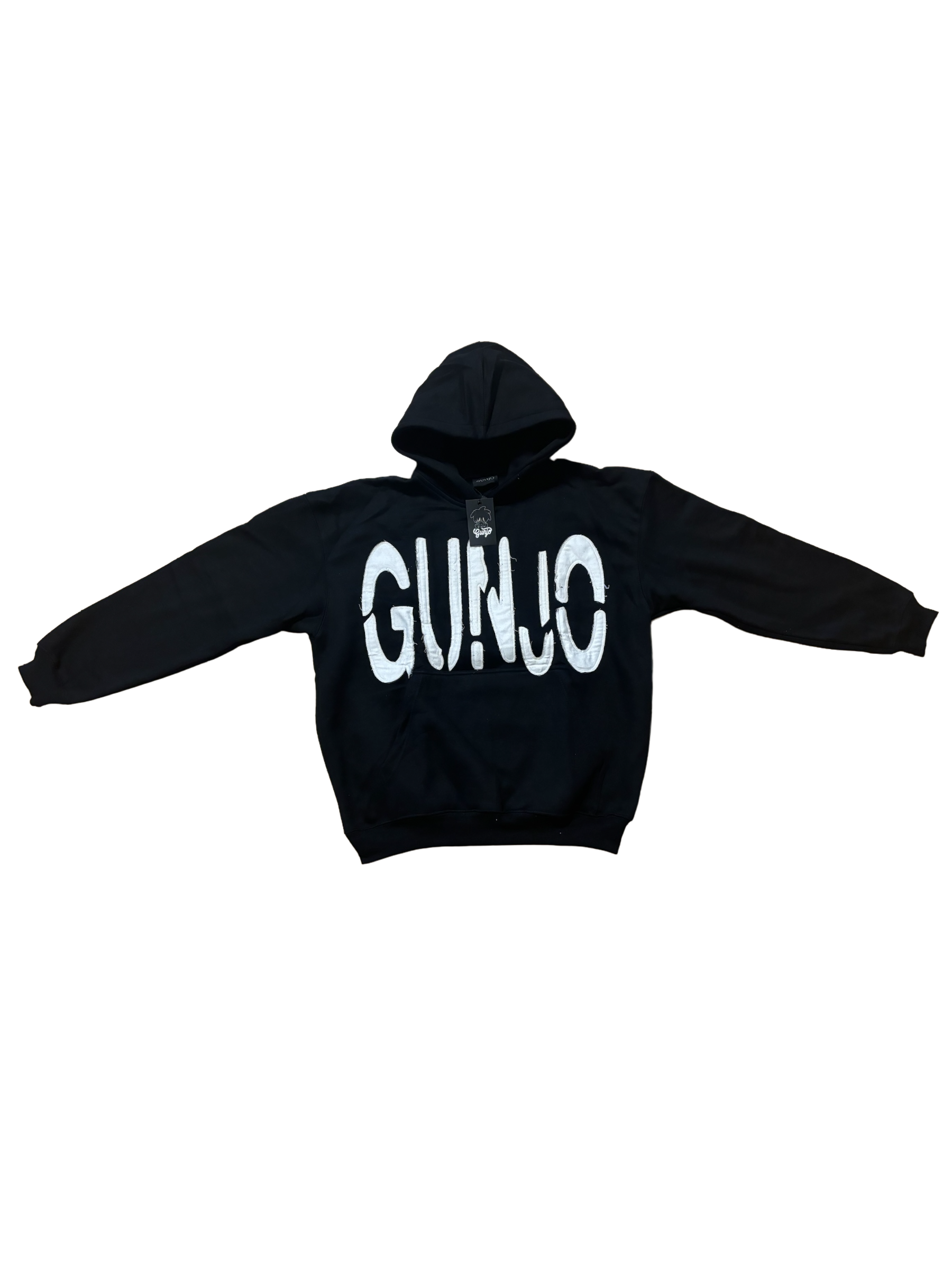 Black Gunjo Distressed Hoodie – Gunjos