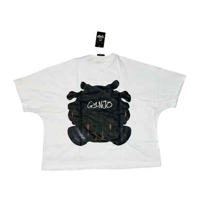 Gunjo Seamless Tee “Funny Art” (White/Black)