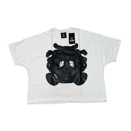 Gunjo Seamless Tee “Funny Art” (White/Black)