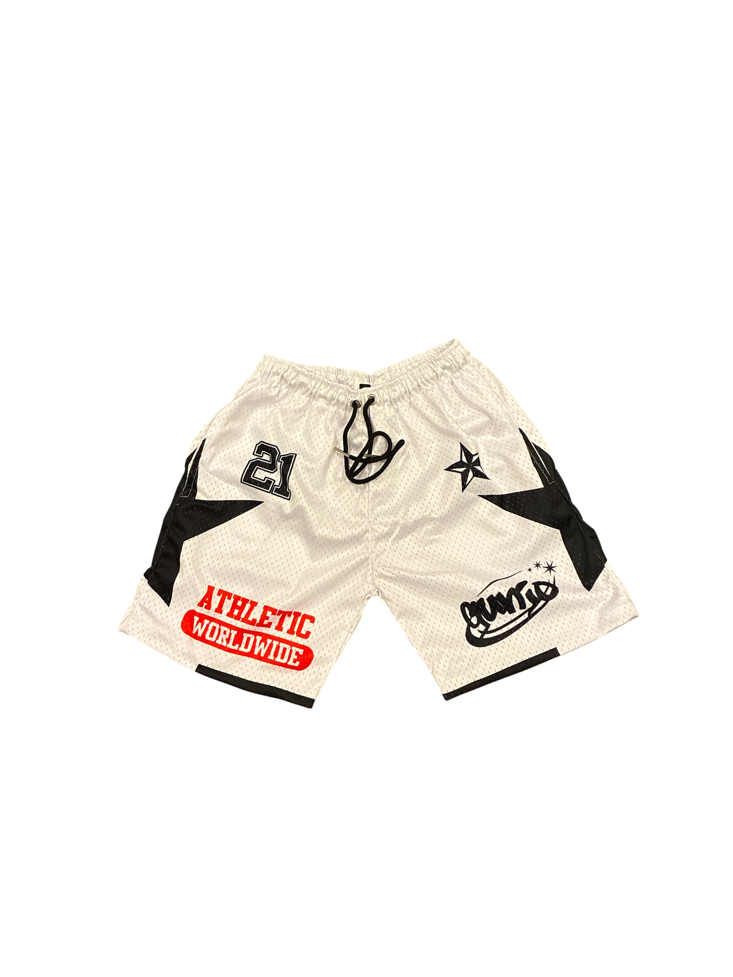 “HATE THE GAME” SHORTS (WHITE)