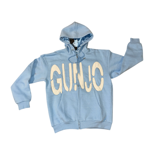 Gunjo Distressed Zip Up Hoodie