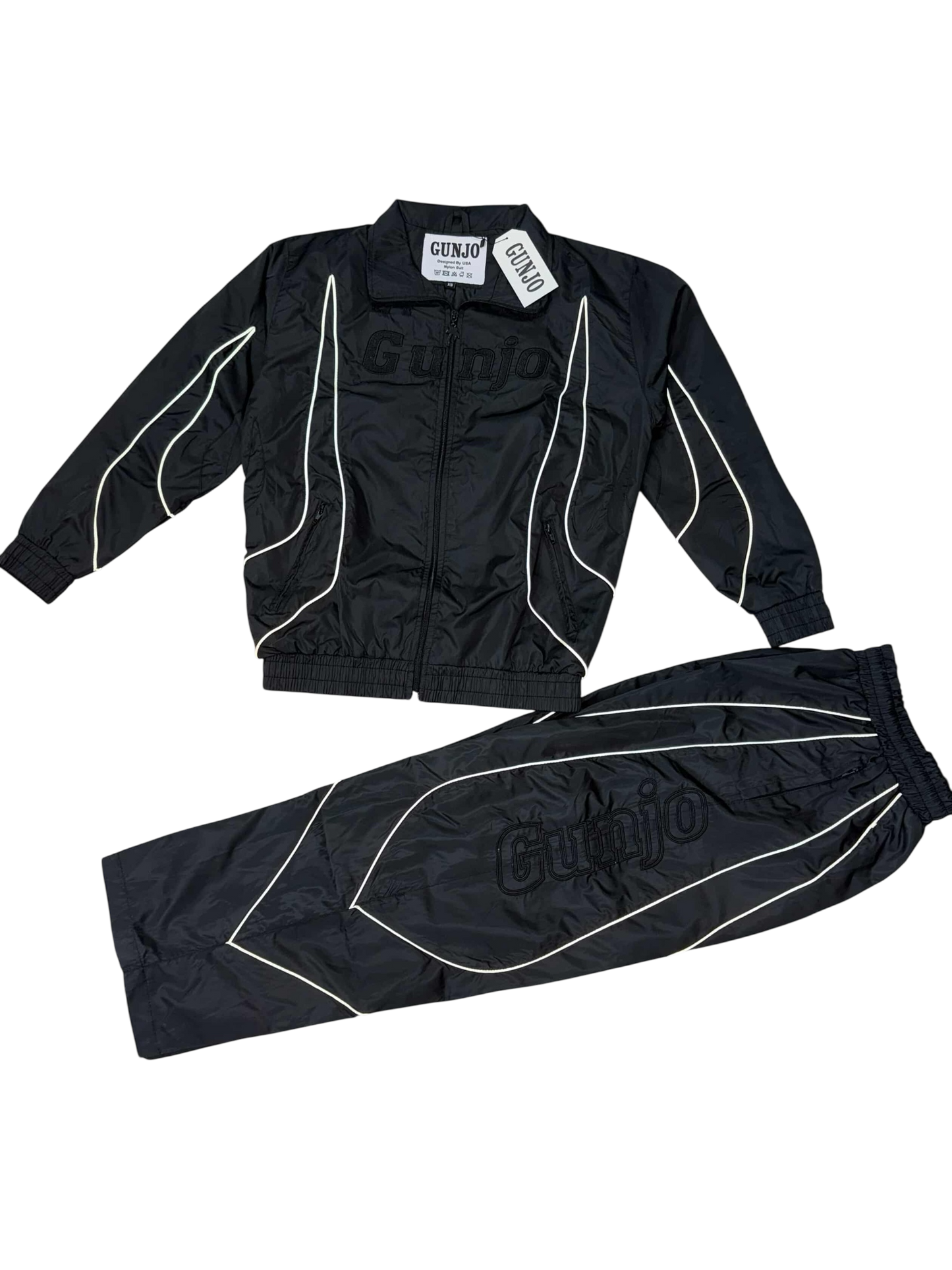 Motorsport Nylon Track Jacket (Black Out)