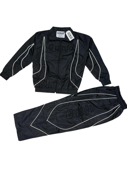 Motorsport Nylon Track Jacket (Black Out)