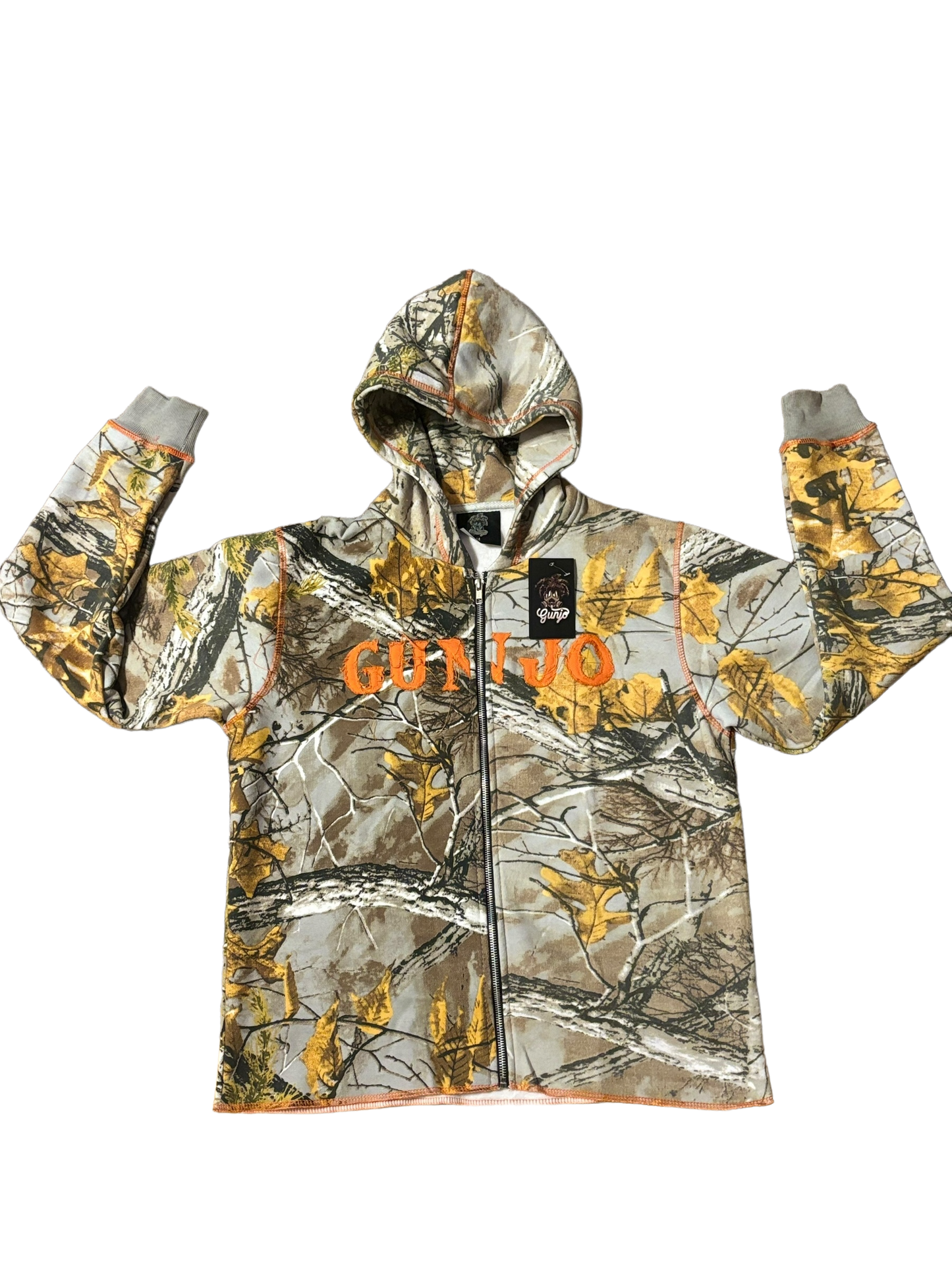 GUNJO CAMO ZIP UP HOODIE