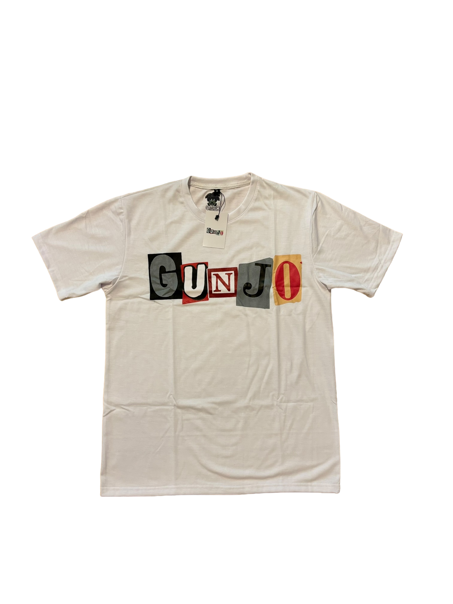 GUNJO NEWSPAPER LETTER TEE (White)