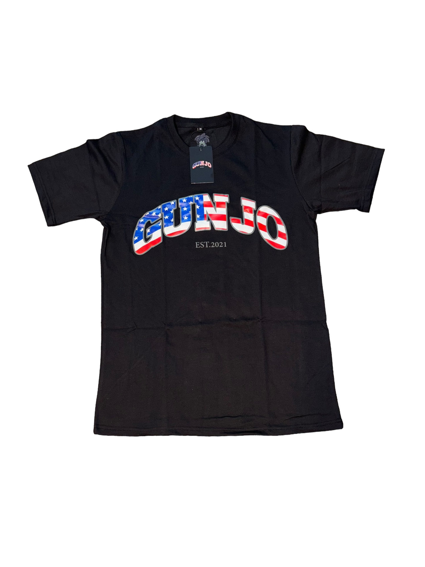 GUNJO STARS AND STRIPES TEE (BLACK)