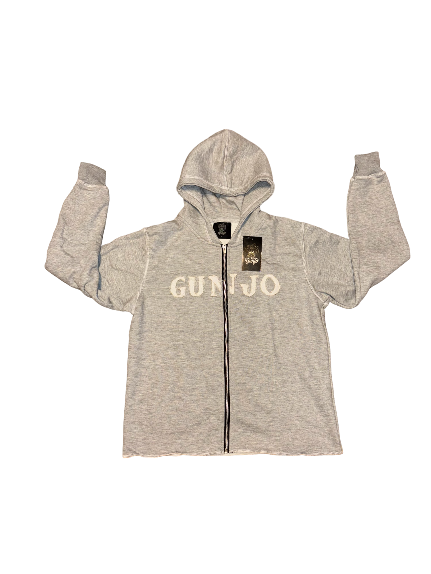 Gunjo Acid Wash Full Zip Hoodie (Grey)