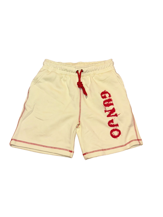 Gunjo Acid Wash Shorts (Cream)