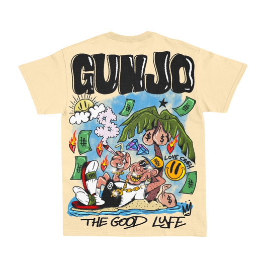 Gunjo “THE GOOD LYFE” Tshirt (Brown)