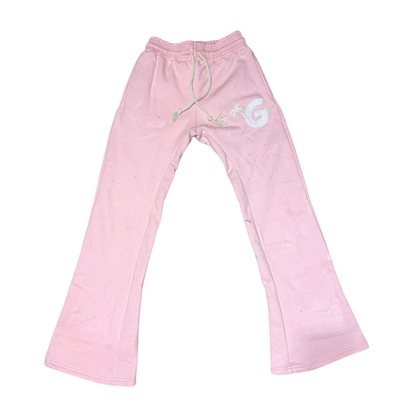 Gunjo Rhinestone Signature Joggers (Pink)
