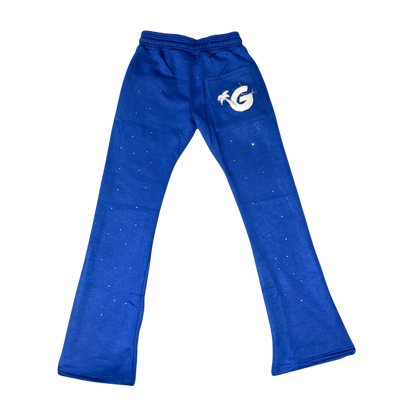 Gunjo Rhinestone Signature Joggers (Blue)