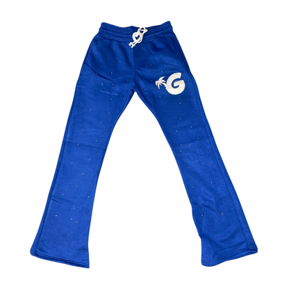 Gunjo Rhinestone Signature Joggers (Blue)