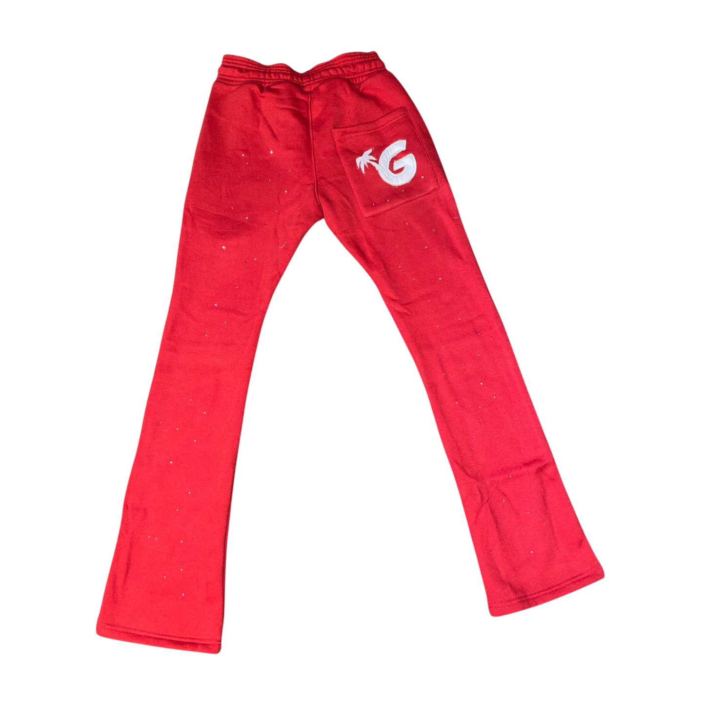 Gunjo Rhinestone Signature Joggers (Red)