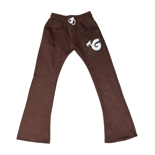 Gunjo Rhinestone Signature Joggers (Brown)