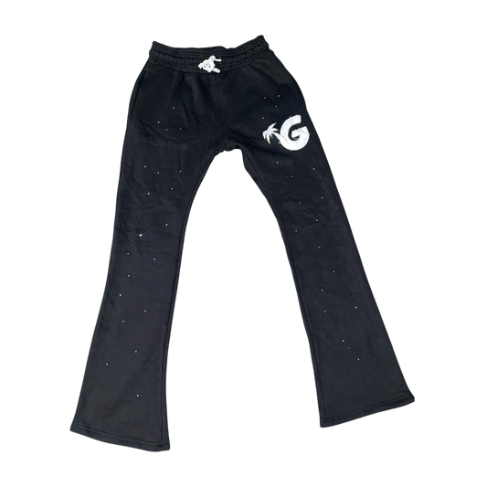 Gunjo Rhinestone Signature Joggers (Black)