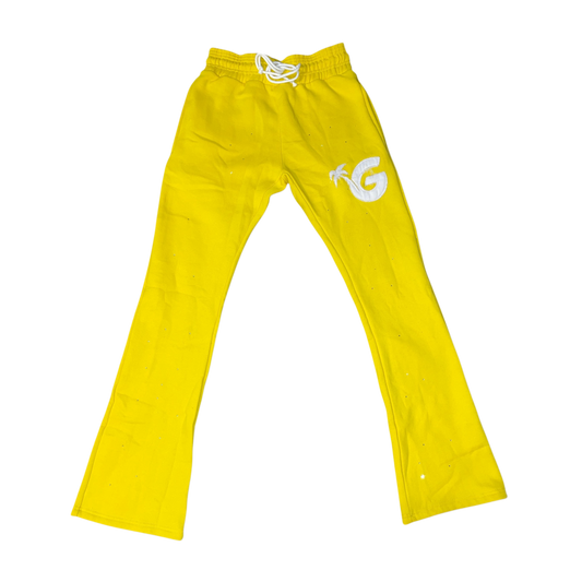 Gunjo Rhinestone Signature Joggers (Yellow)