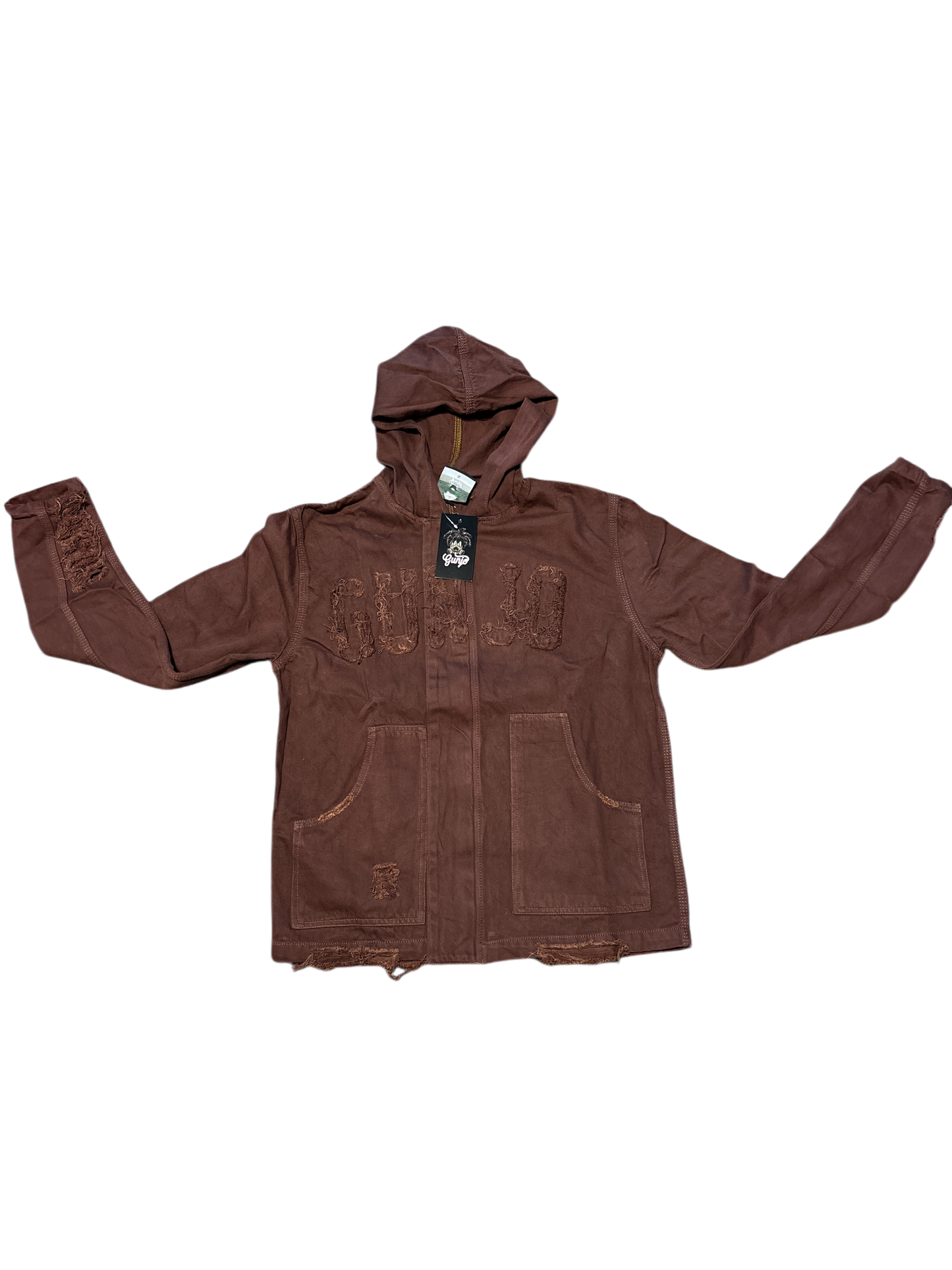 GHT DISTRESSED JEAN JACKET (Brown)
