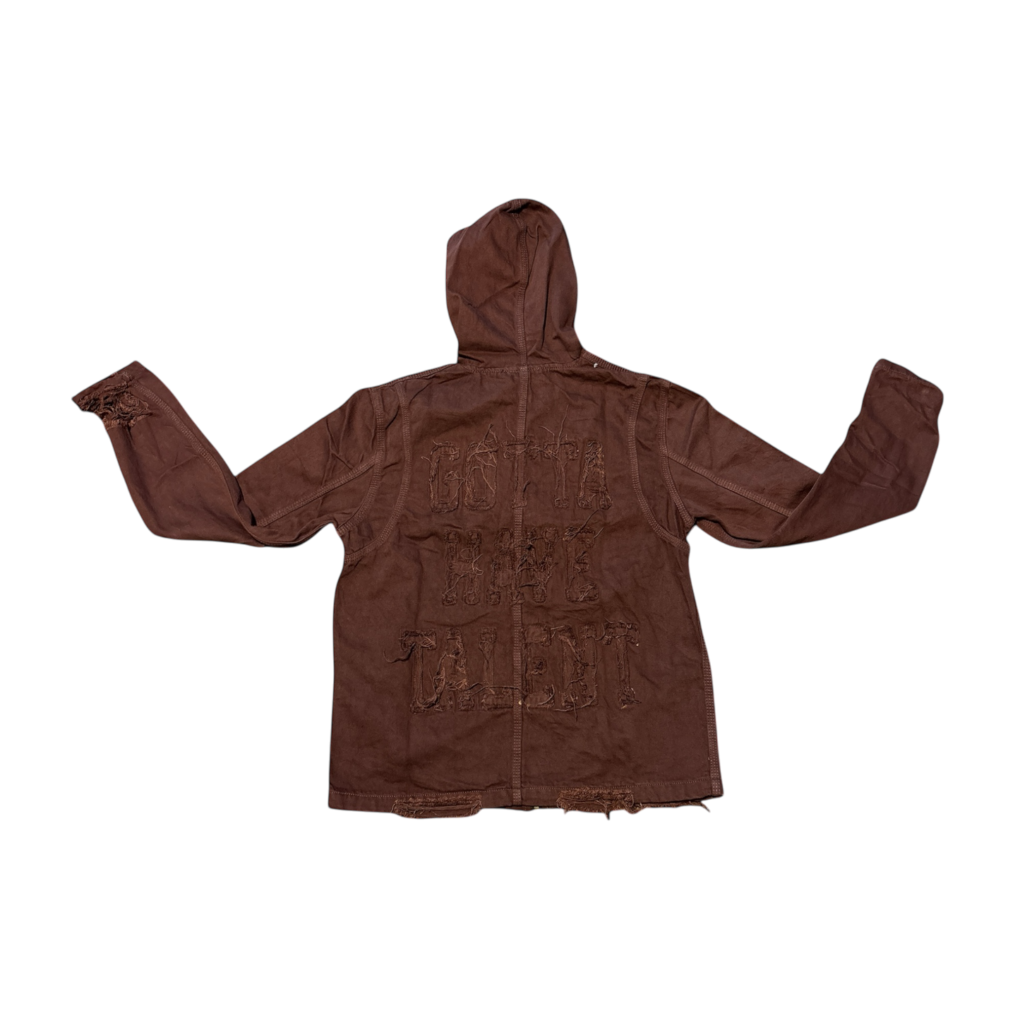GHT DISTRESSED JEAN JACKET (Brown)