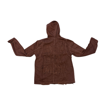 GHT DISTRESSED JEAN JACKET (Brown)