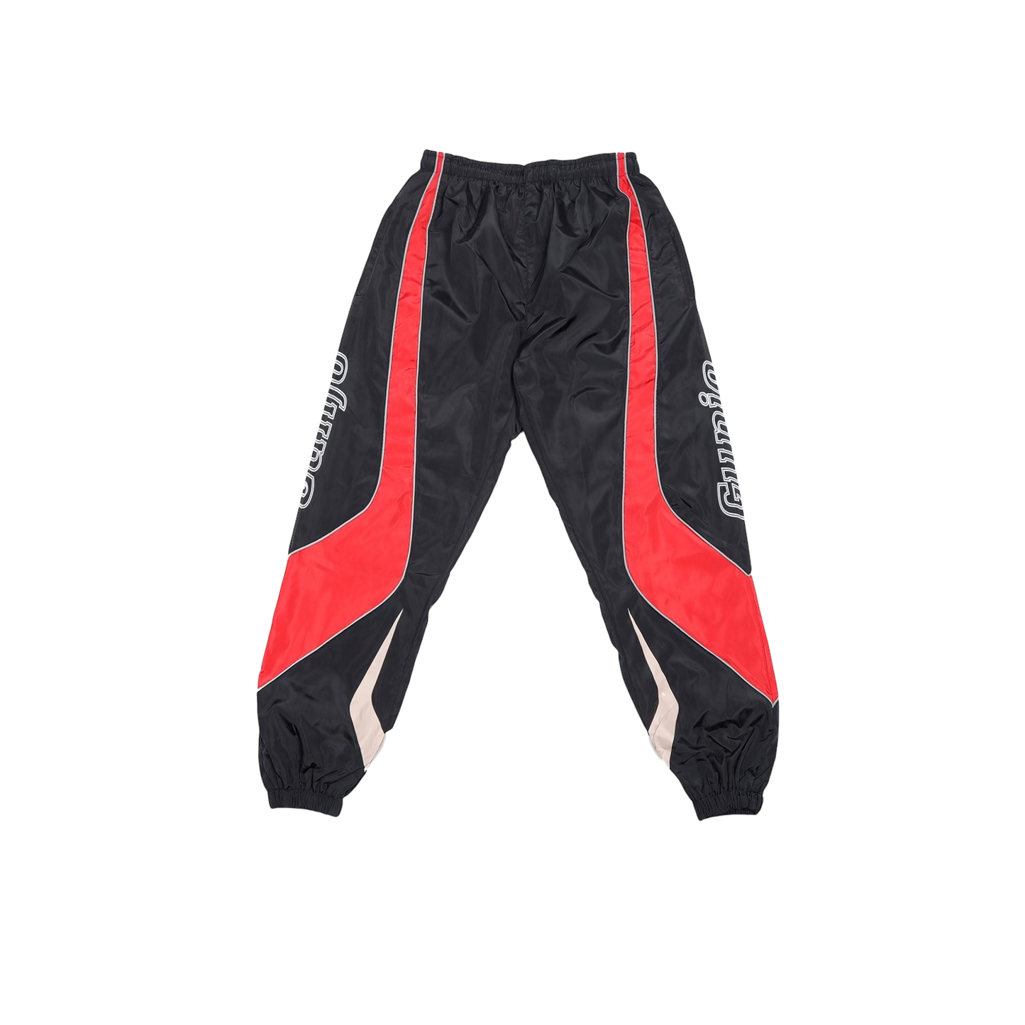 Gunjo Motorsport Nylon Track Pants (Black & Red)