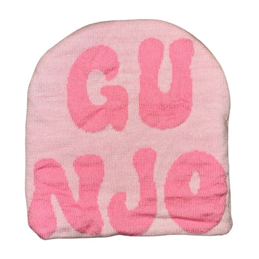 White And Pink Gunjo Beanie