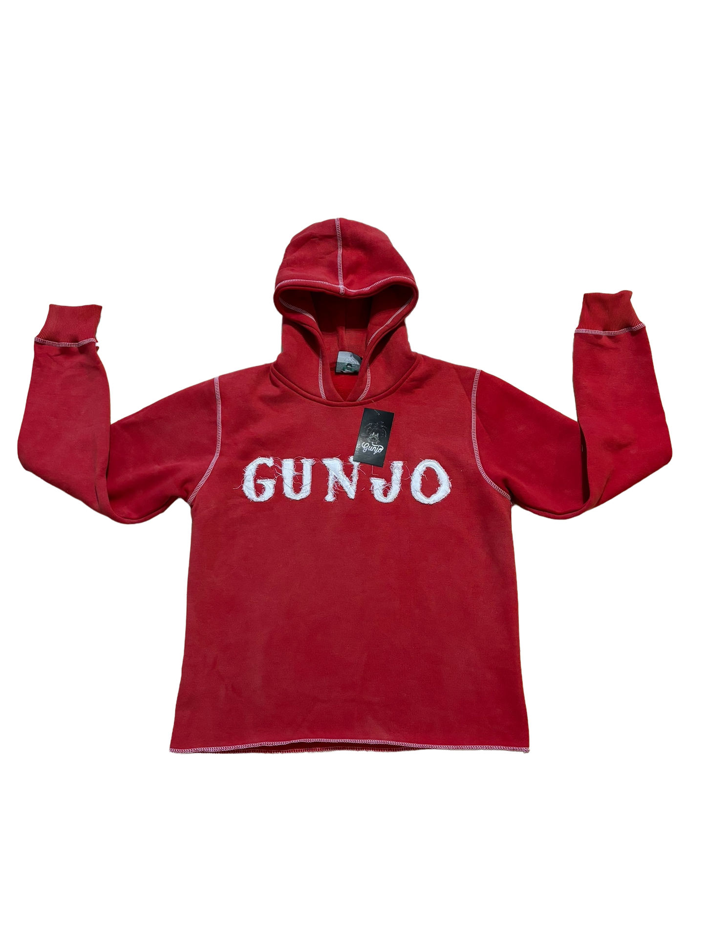 Gunjo Acid Wash Hoodie (Red)