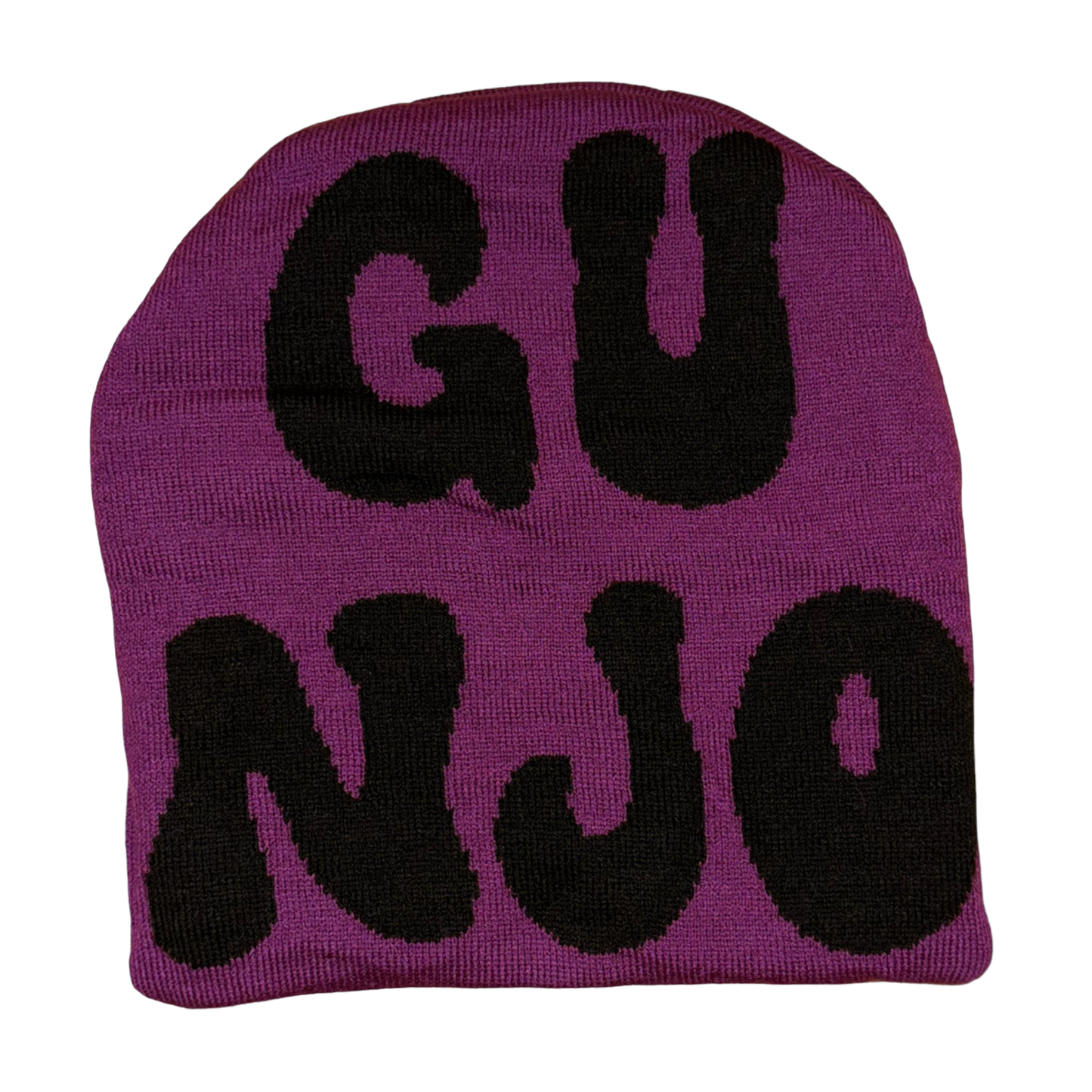 Purple and Black Gunjo Beanie