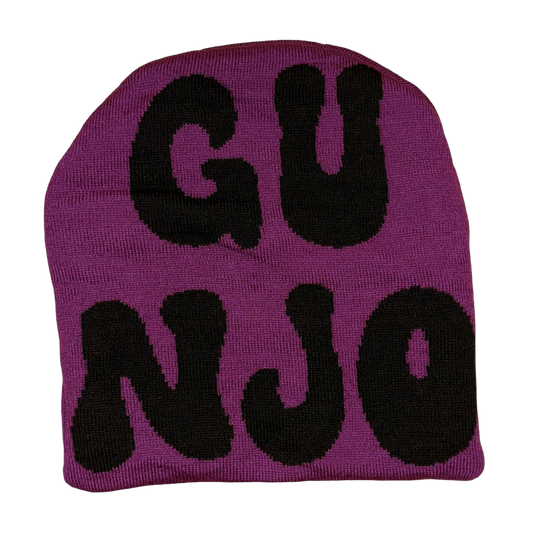 Purple and Black Gunjo Beanie