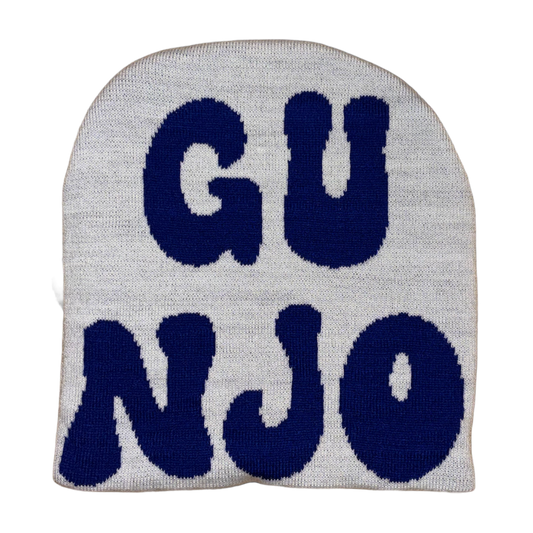 White And Blue Gunjo Beanie