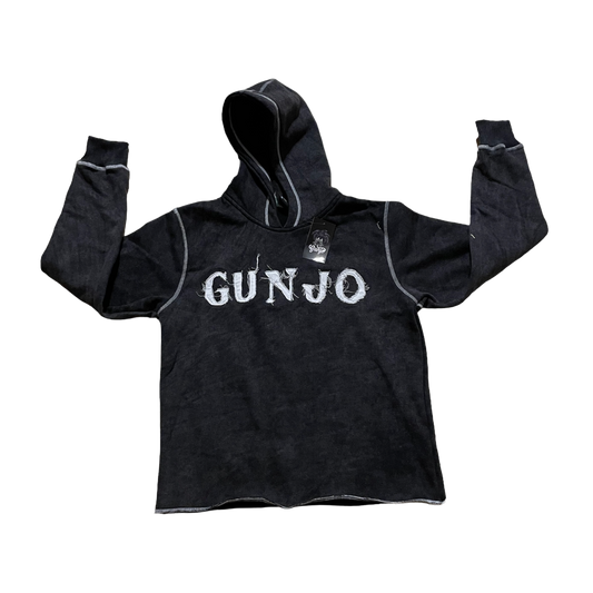 Gunjo Acid Wash Hoodie (Black)