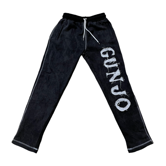 Gunjo Acid Wash Pants (Black)