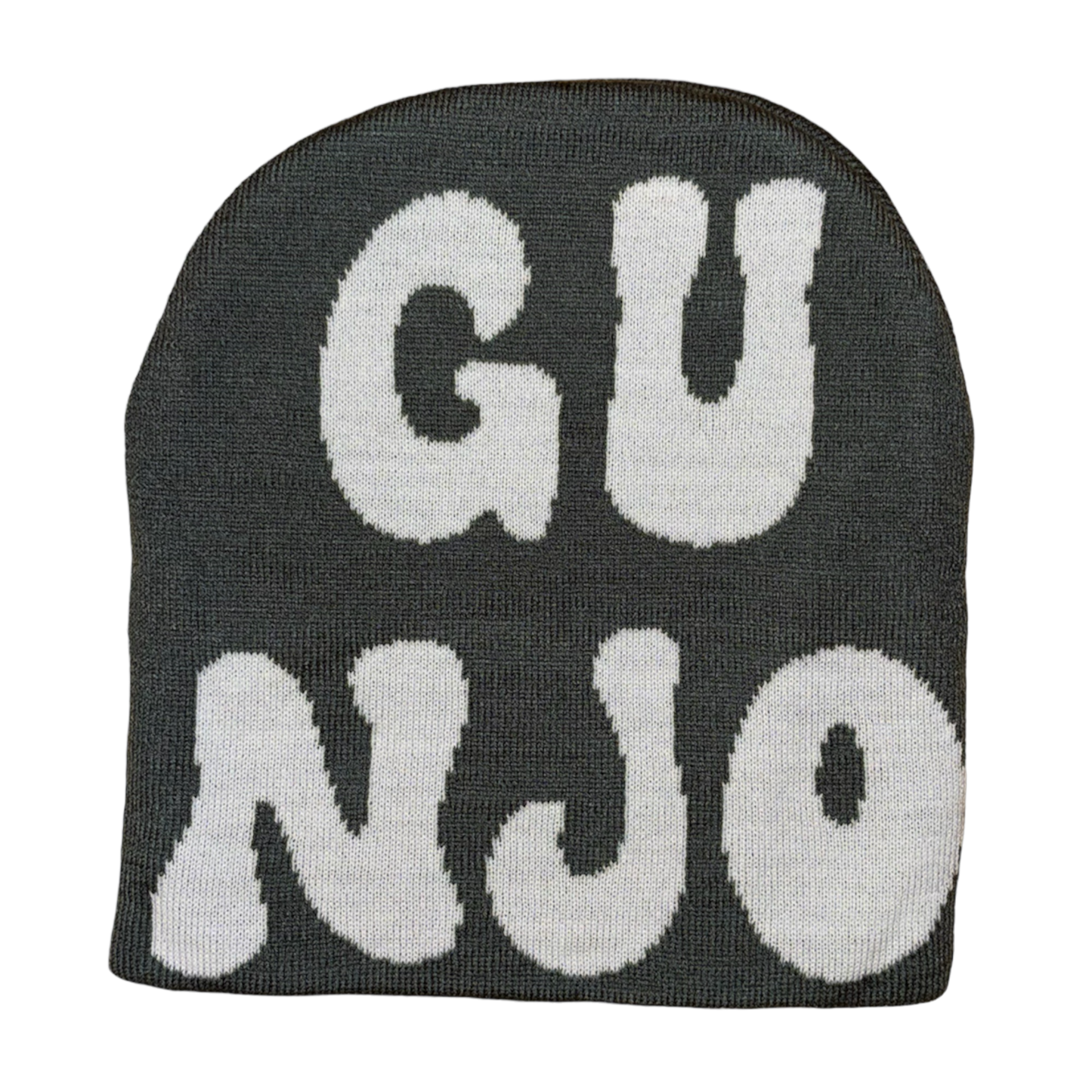 Grey And White Gunjo Beanie