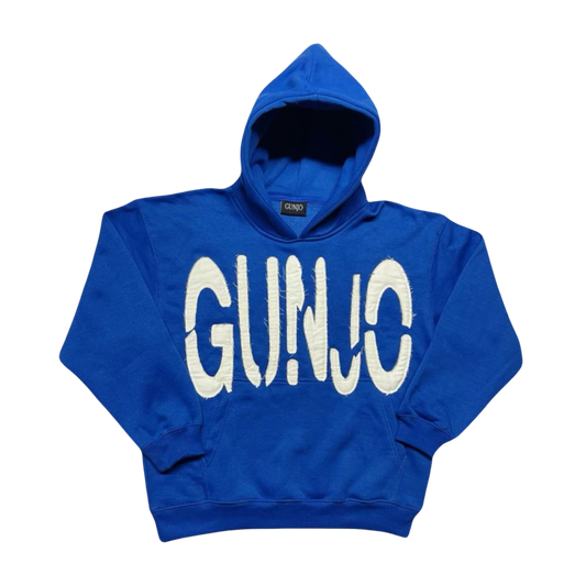 Blue Gunjo Distressed Hoodie