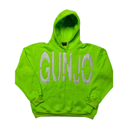 Green Gunjo Distressed Hoodie