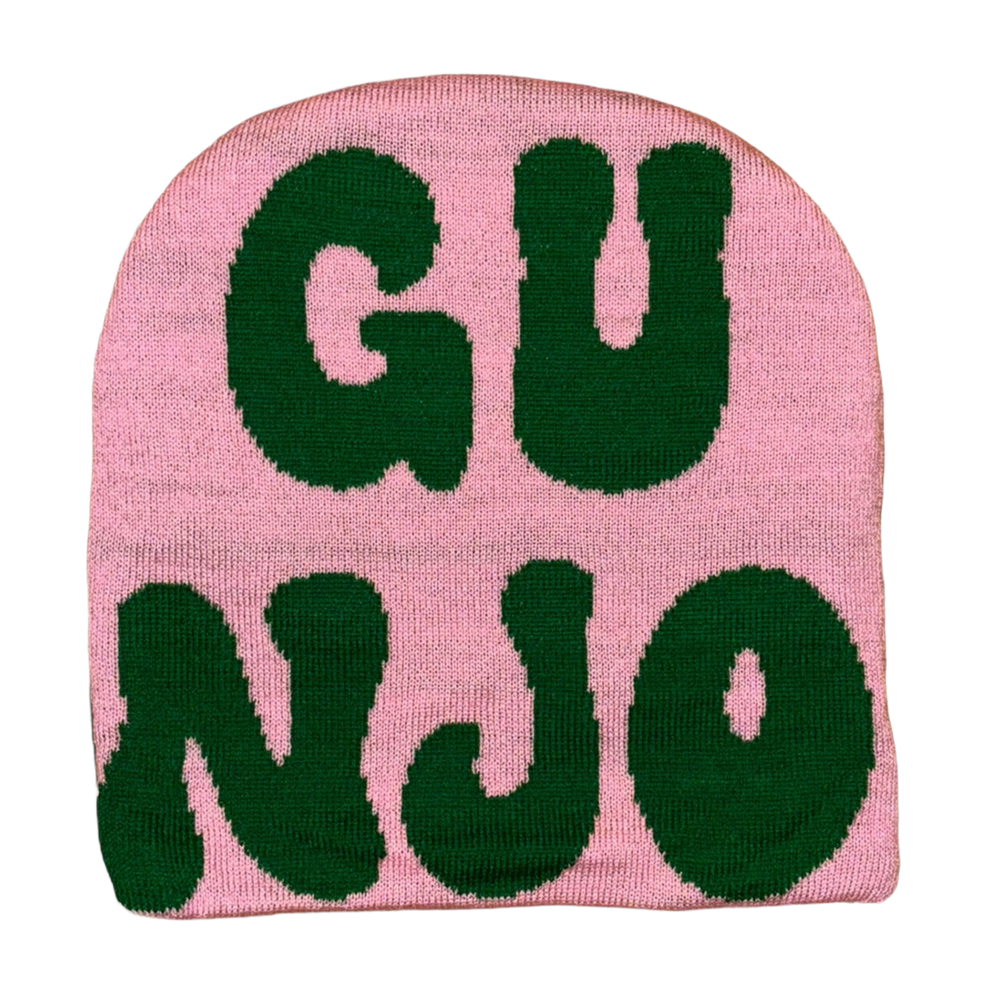 Pink And Green Gunjo Beanie