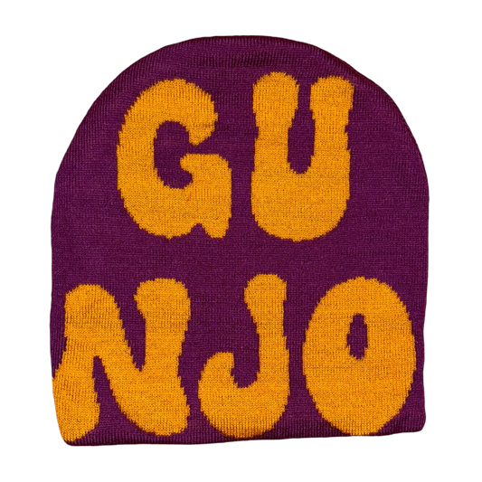 Purple And Gold Gunjo Beanie