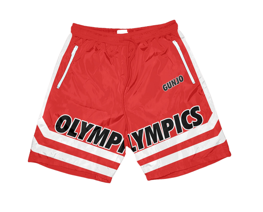 Red Olympic Track Pants