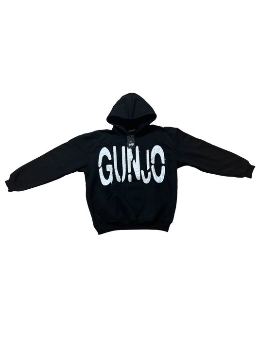 Black Gunjo Distressed Hoodie