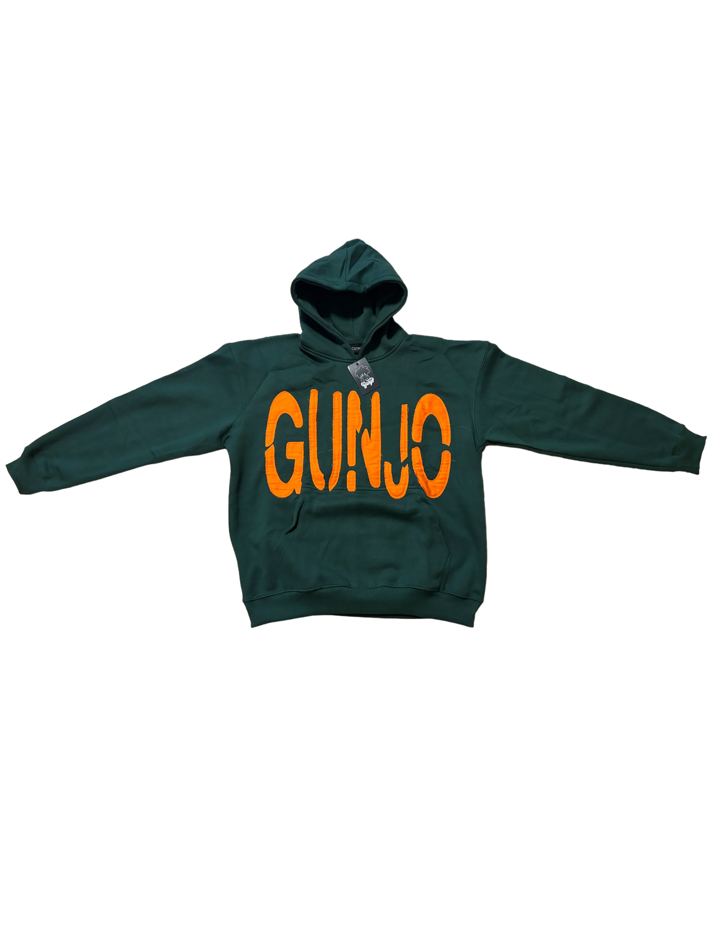 Green & Orange Gunjo Distressed Hoodie (ONLINE EXCLUSIVE ONLY)